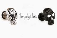  Wicked Skull Labrets  Black Or Silver