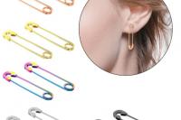 Earrings Punk Goth Safety Pin