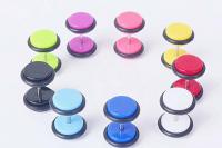 Colourful Acrylic Fake Ear Plugs