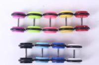 Colourful Acrylic Fake Ear Plugs