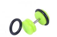 Colourful Acrylic Fake Ear Plugs