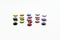 Colourful Acrylic Fake Ear Plugs