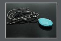 Turquoise Blue Stone Statement Pendant