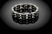 Stainless Steel & Silicone  5 Tier Bracelet