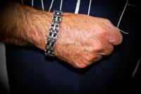 Stainless Steel & Silicone 5 Tier Bracelet