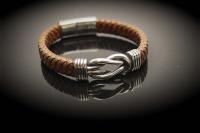 Coffee Knot Unisex Leather Bracelet
