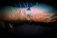 Fork Bangle in Black or Silver