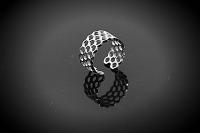 Hexagon Honeycomb Adjustable Ring