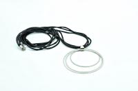Multi Circle Strand Statement Necklace in Stainless Steel