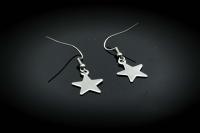 Star Earrings Drop Style Stainless Steel