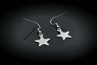 Star Earrings Drop Style Stainless Steel 