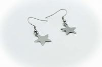 Star Earrings Drop Style Stainless Steel 