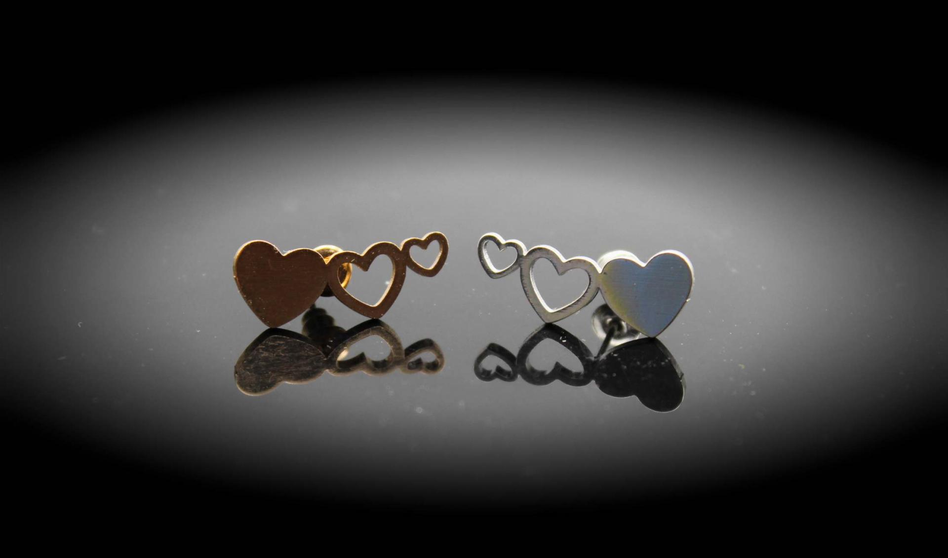 Chrissie C jewellery heart earrings