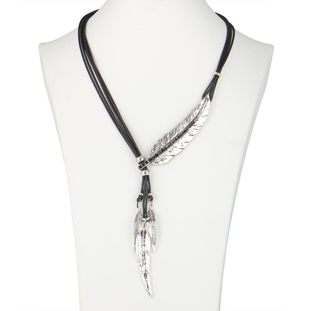 Vintage Feather Choker Necklace