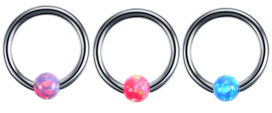BCR Captive Ring With Opal