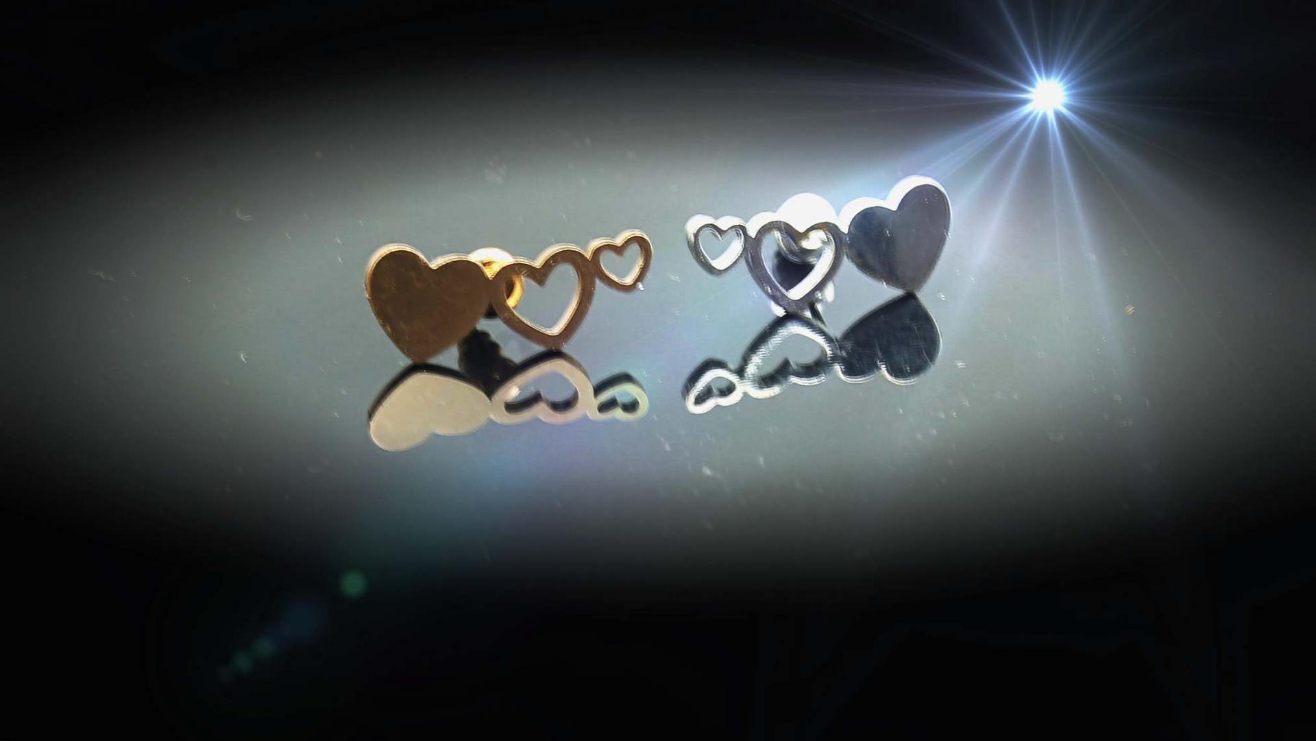 Chrissie C jewellery heart earrings