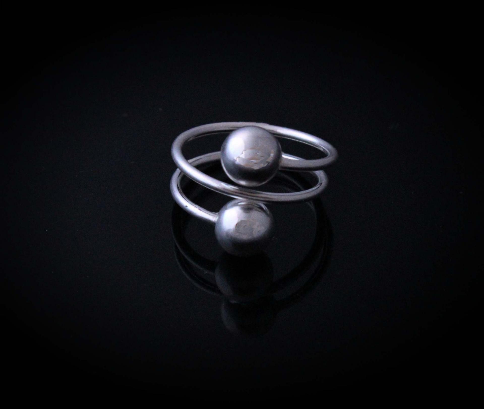 Adjustable Ring - Open Ball Design- Stainless Steel