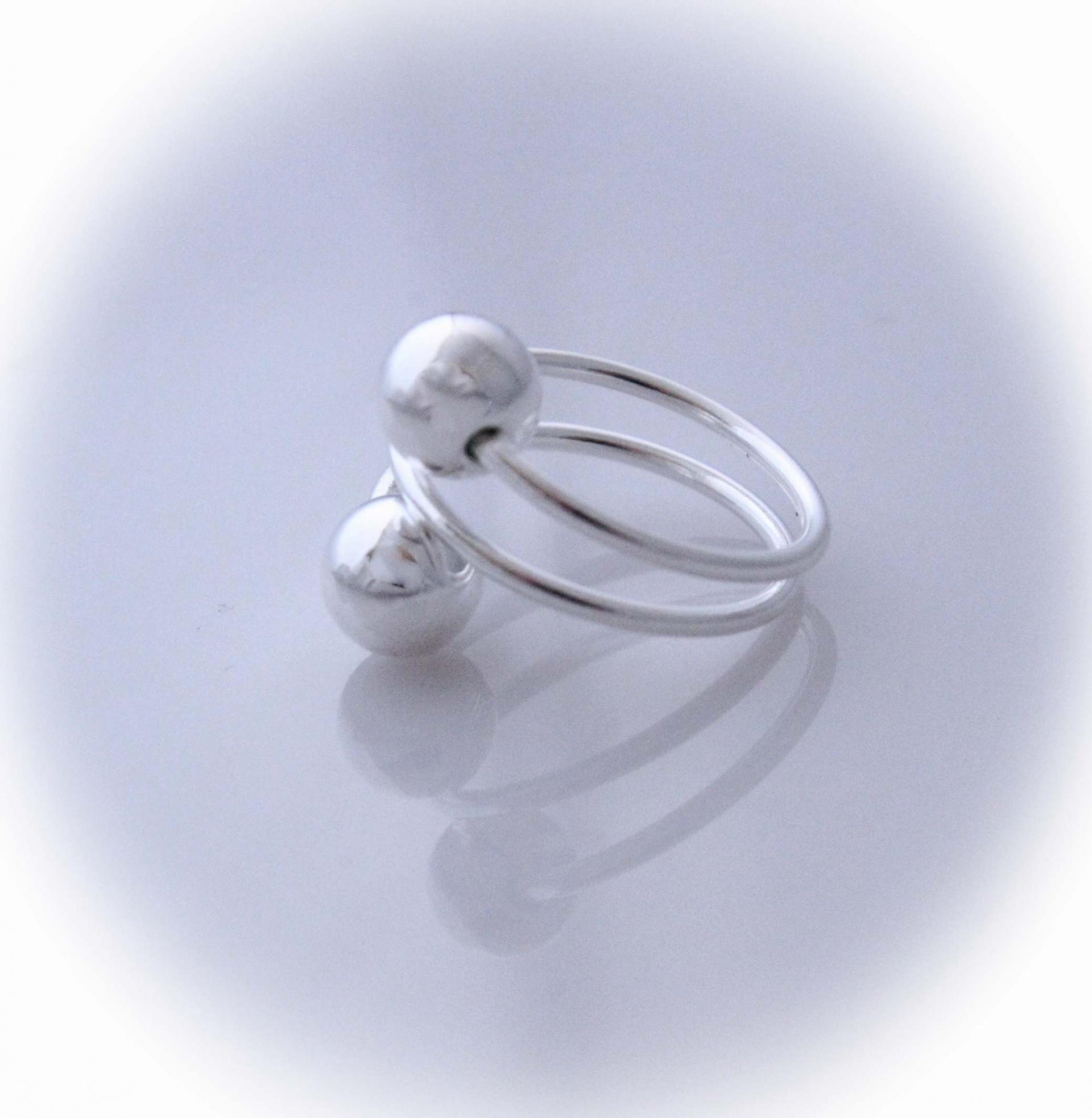 Adjustable Ring - Open Ball Design- Stainless Steel