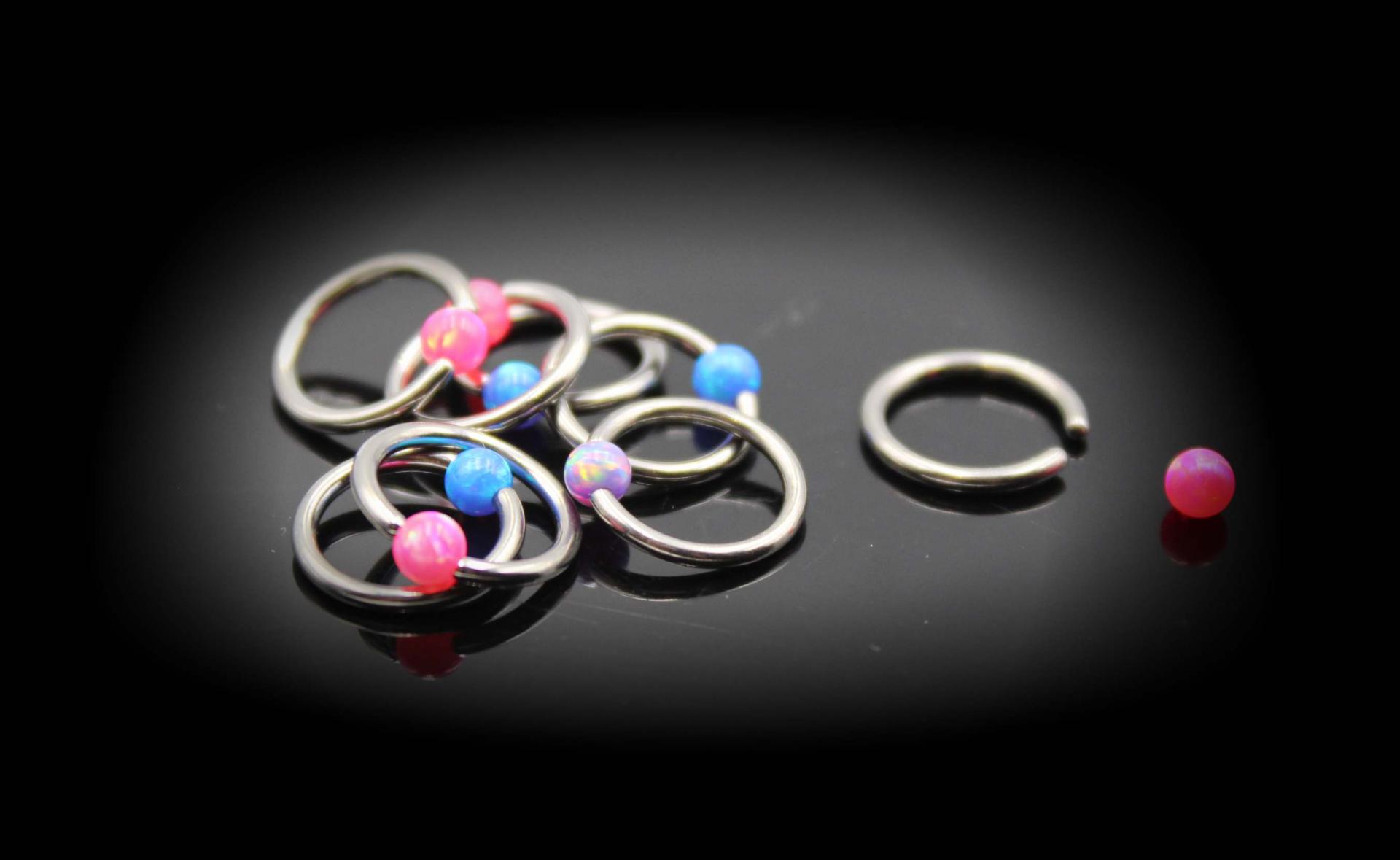 BCR Captive Ring With Opal