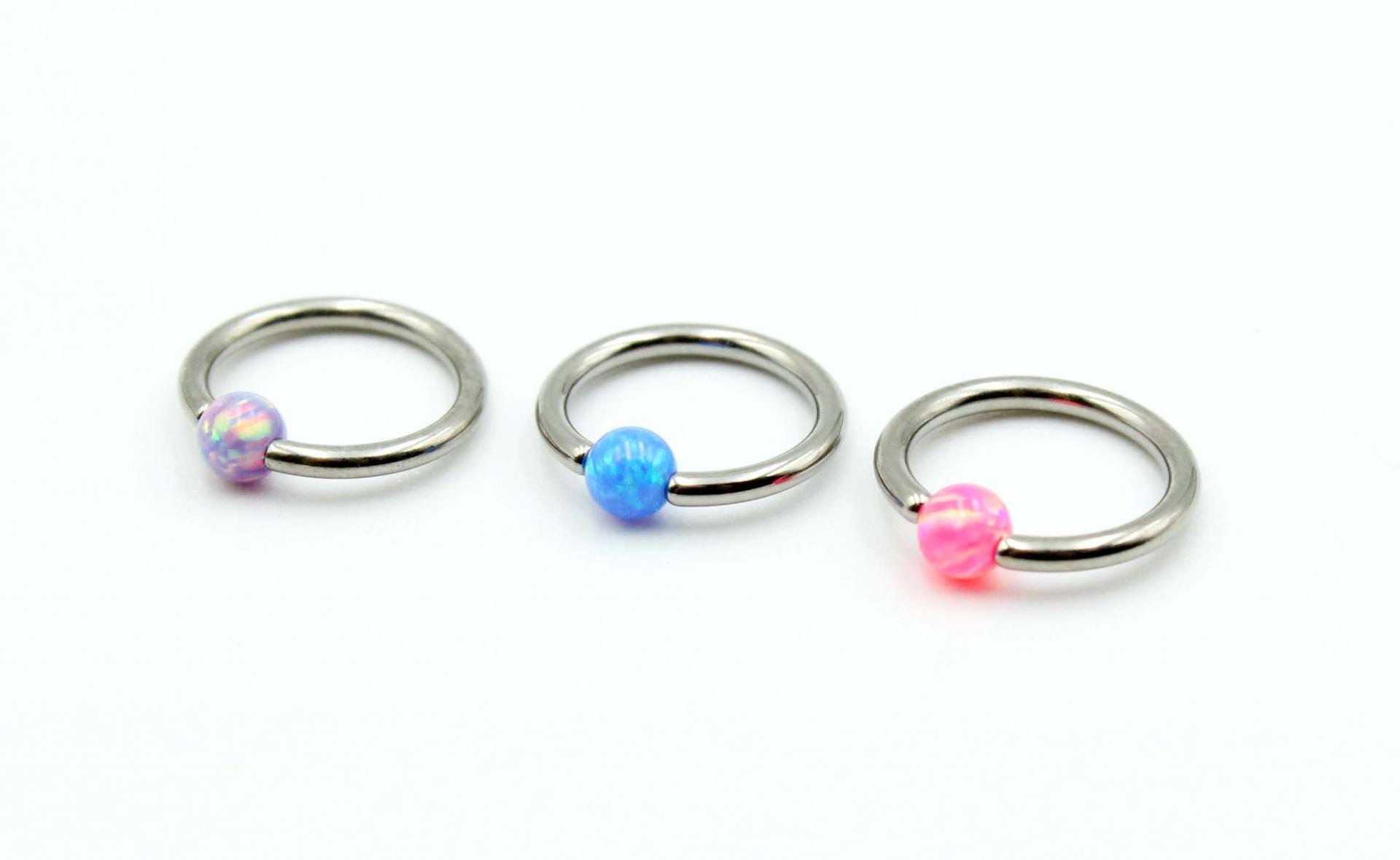 BCR Captive Ring With Opal