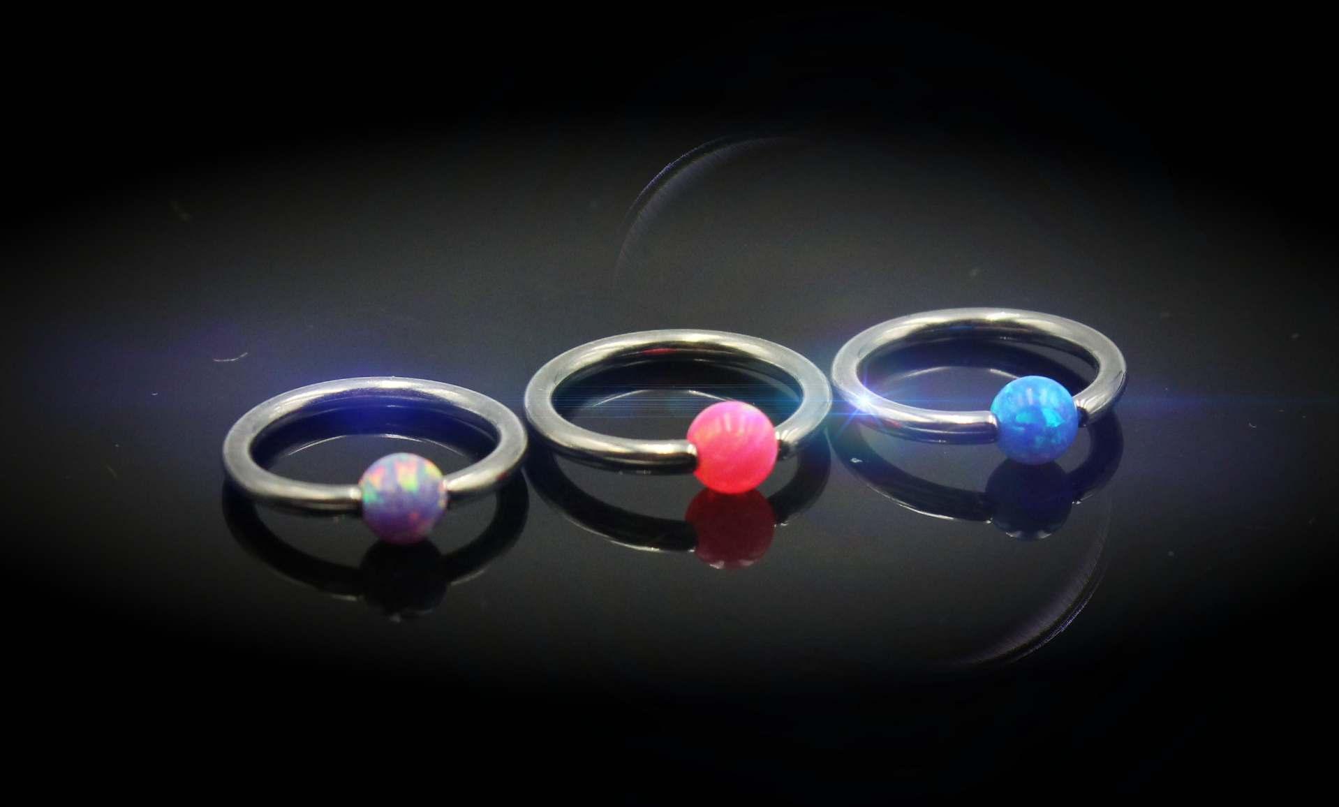 BCR Captive Ring With Opal