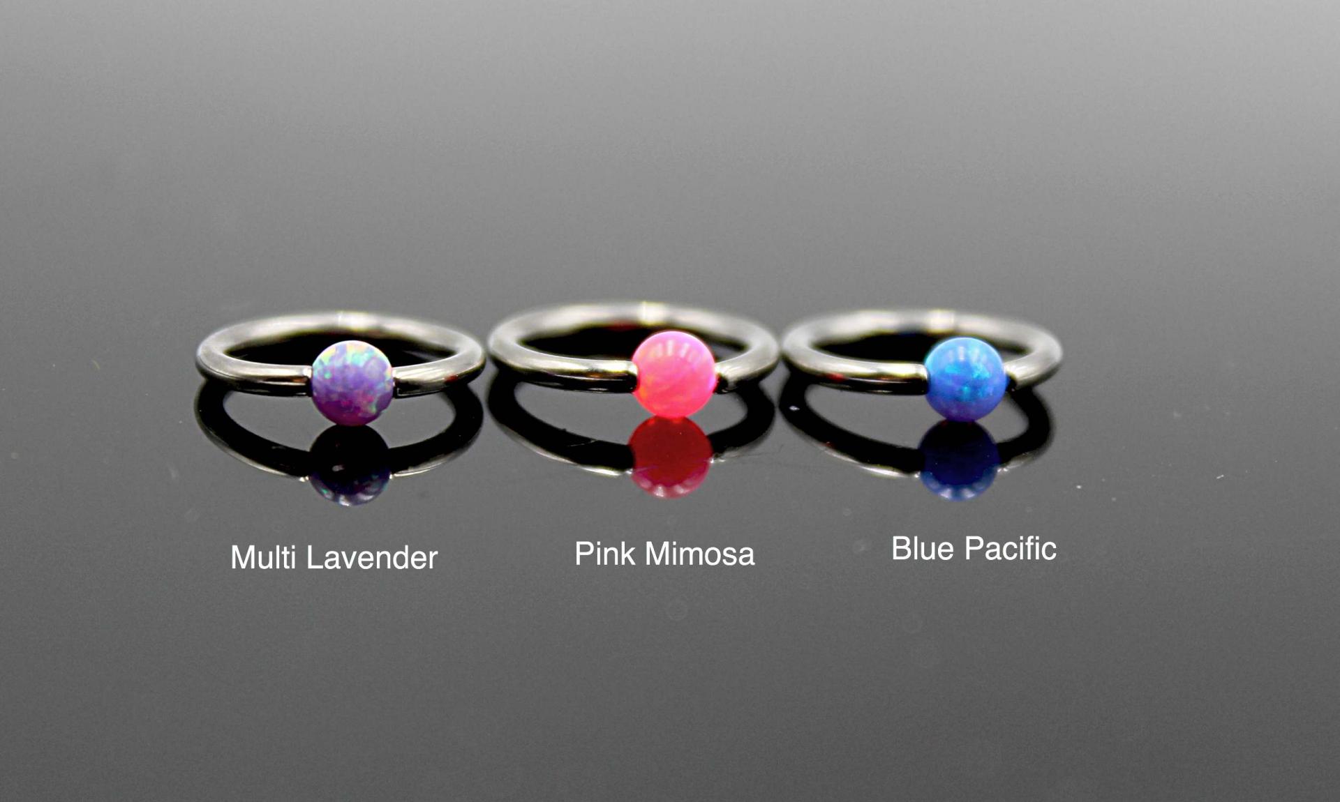 BCR Captive Ring With Opal