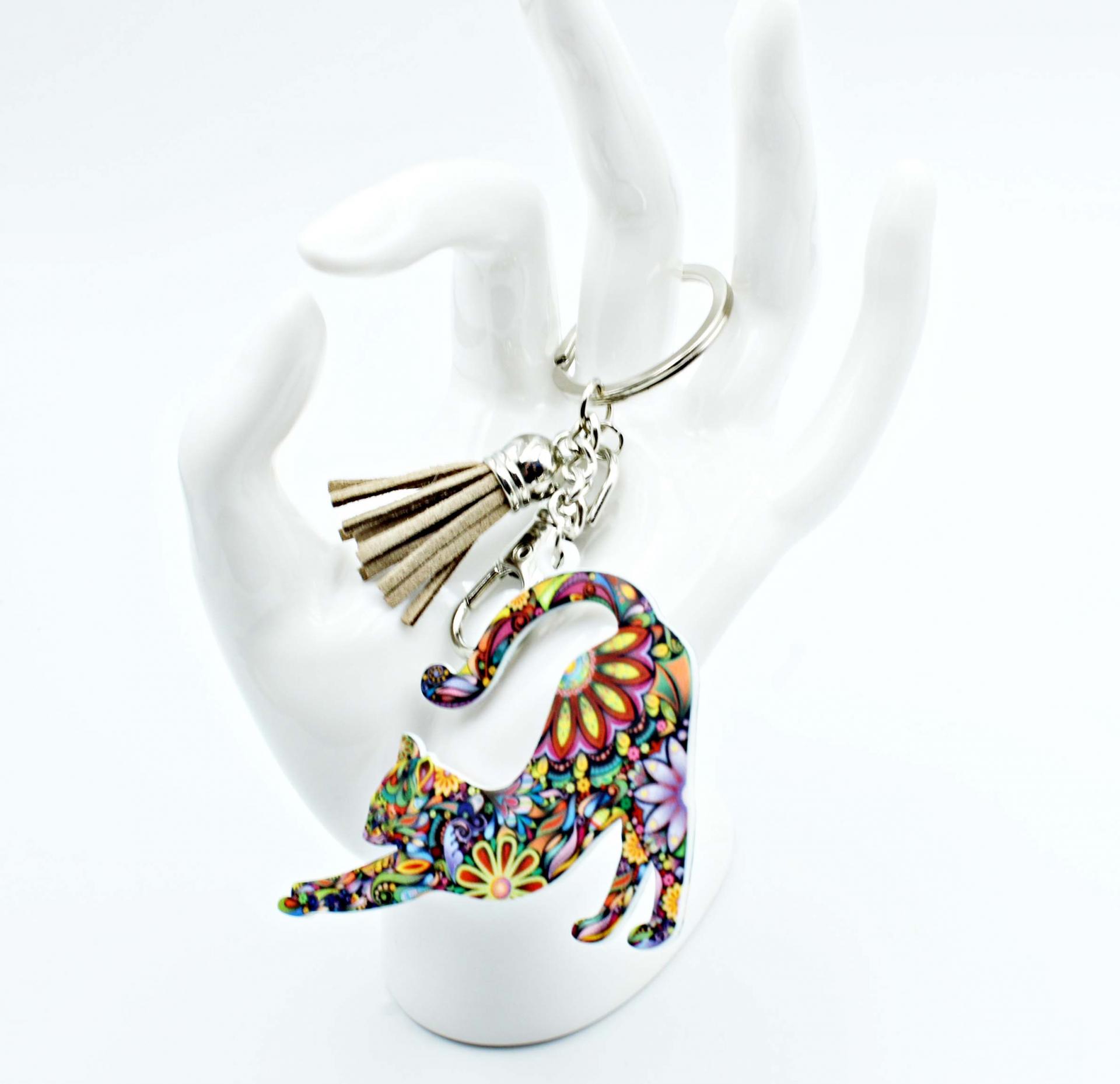 Colourful Acrylic Animal Keychains