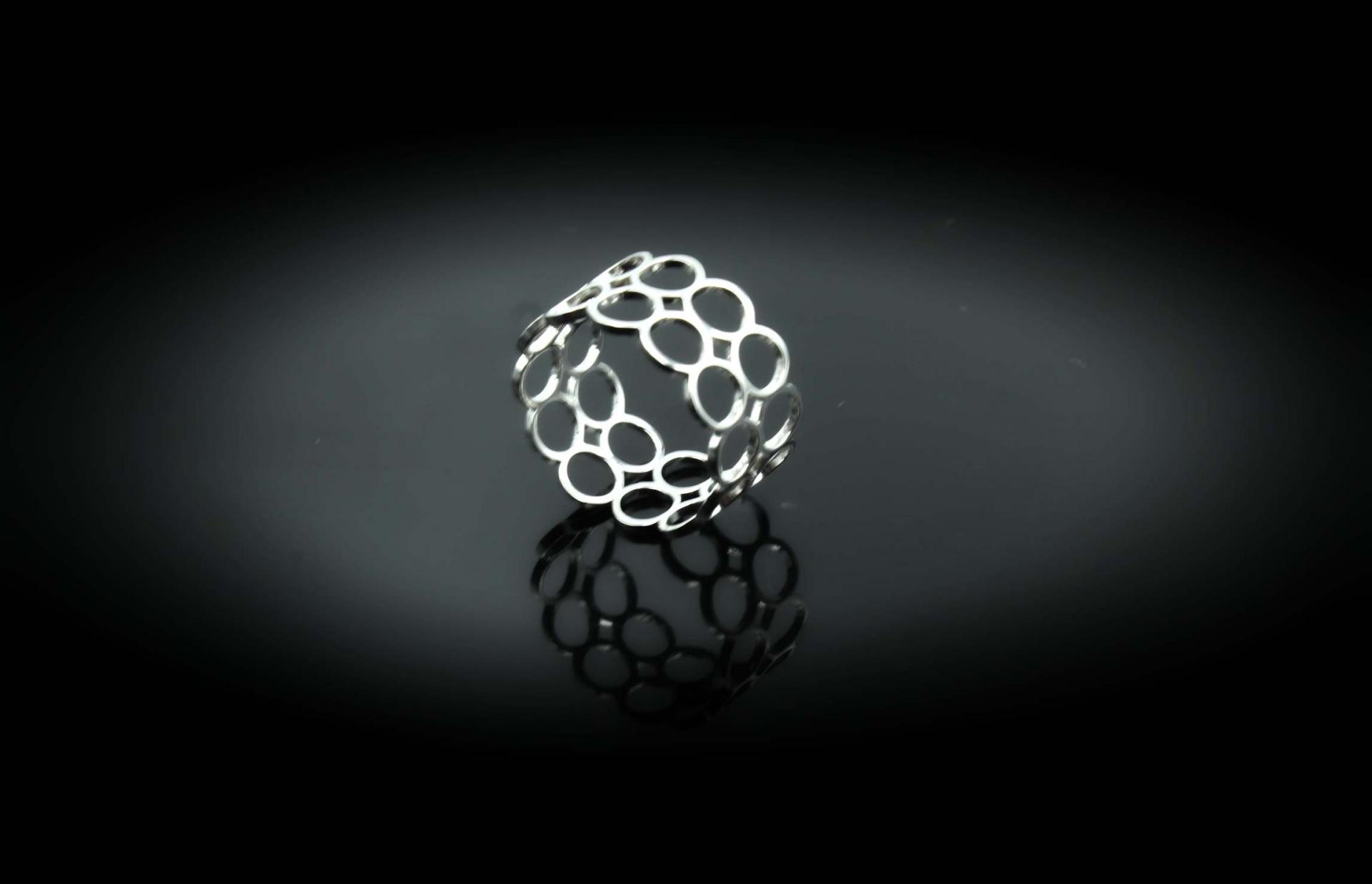 Circles Adjustable Ring In Stainless Steel