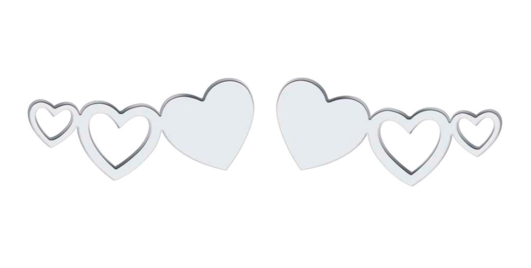 Chrissie C jewellery heart earrings