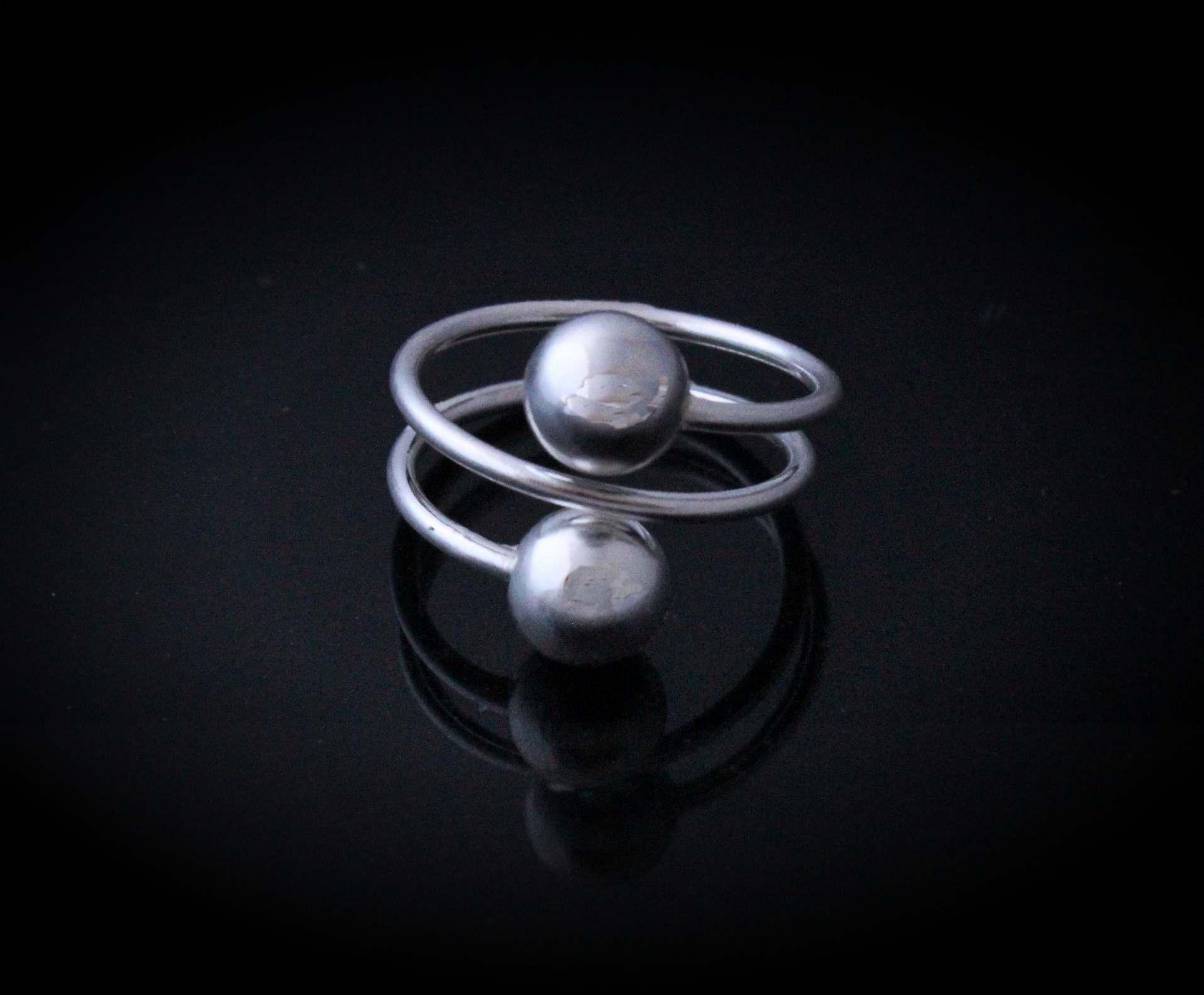 Adjustable Ring - Open Ball Design- Stainless Steel