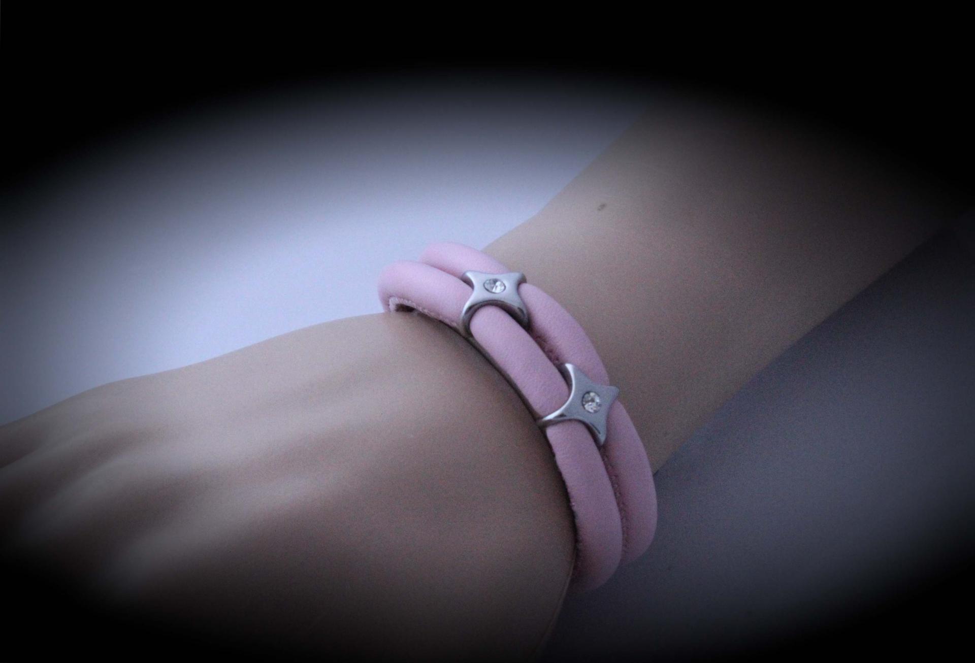 Double Layer Star Bracelet - Stunning Ultra Soft Sheepskin Leather - Customisabl