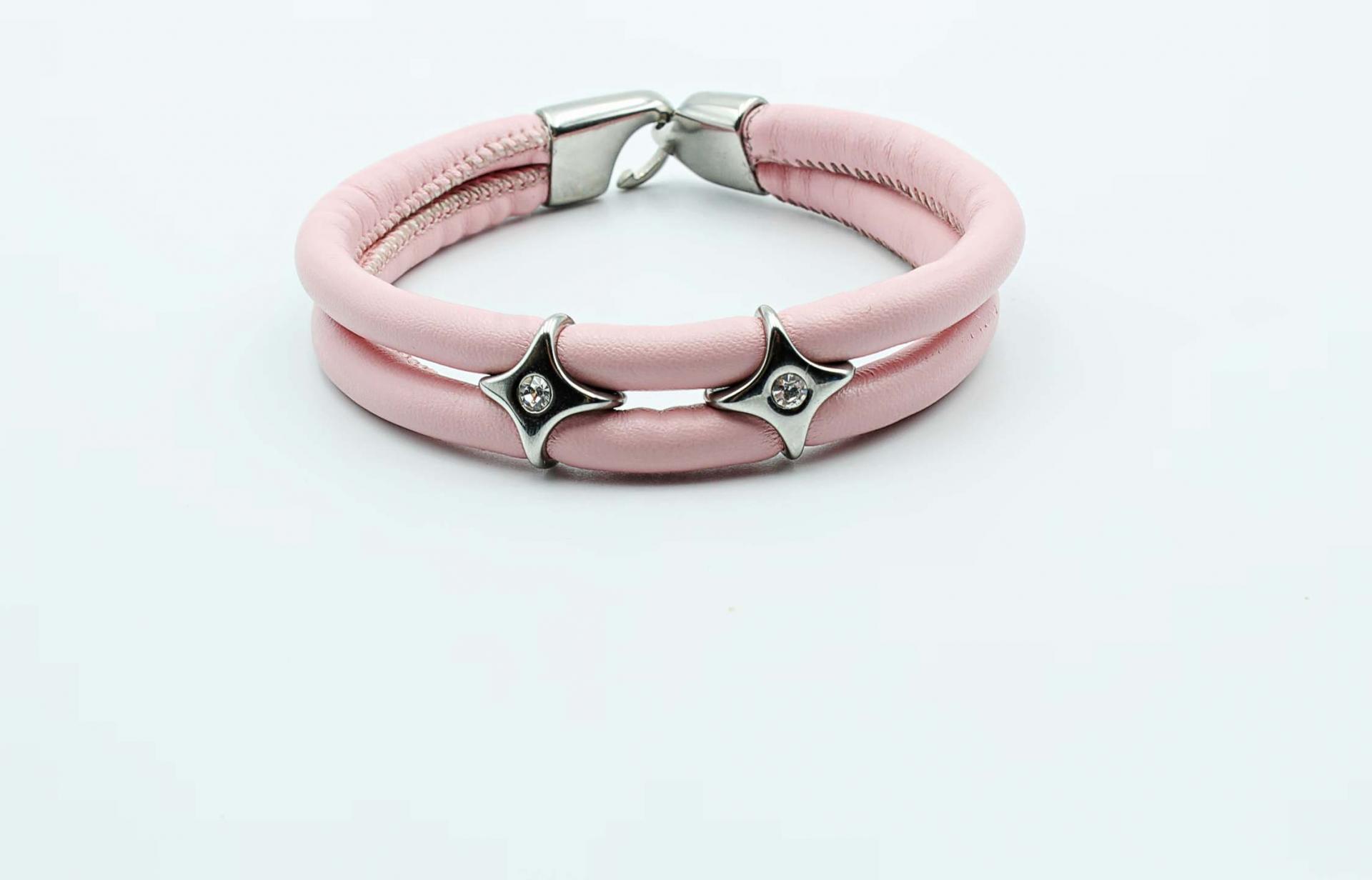 Double Layer Star Bracelet - Stunning Ultra Soft Sheepskin Leather - Customisabl