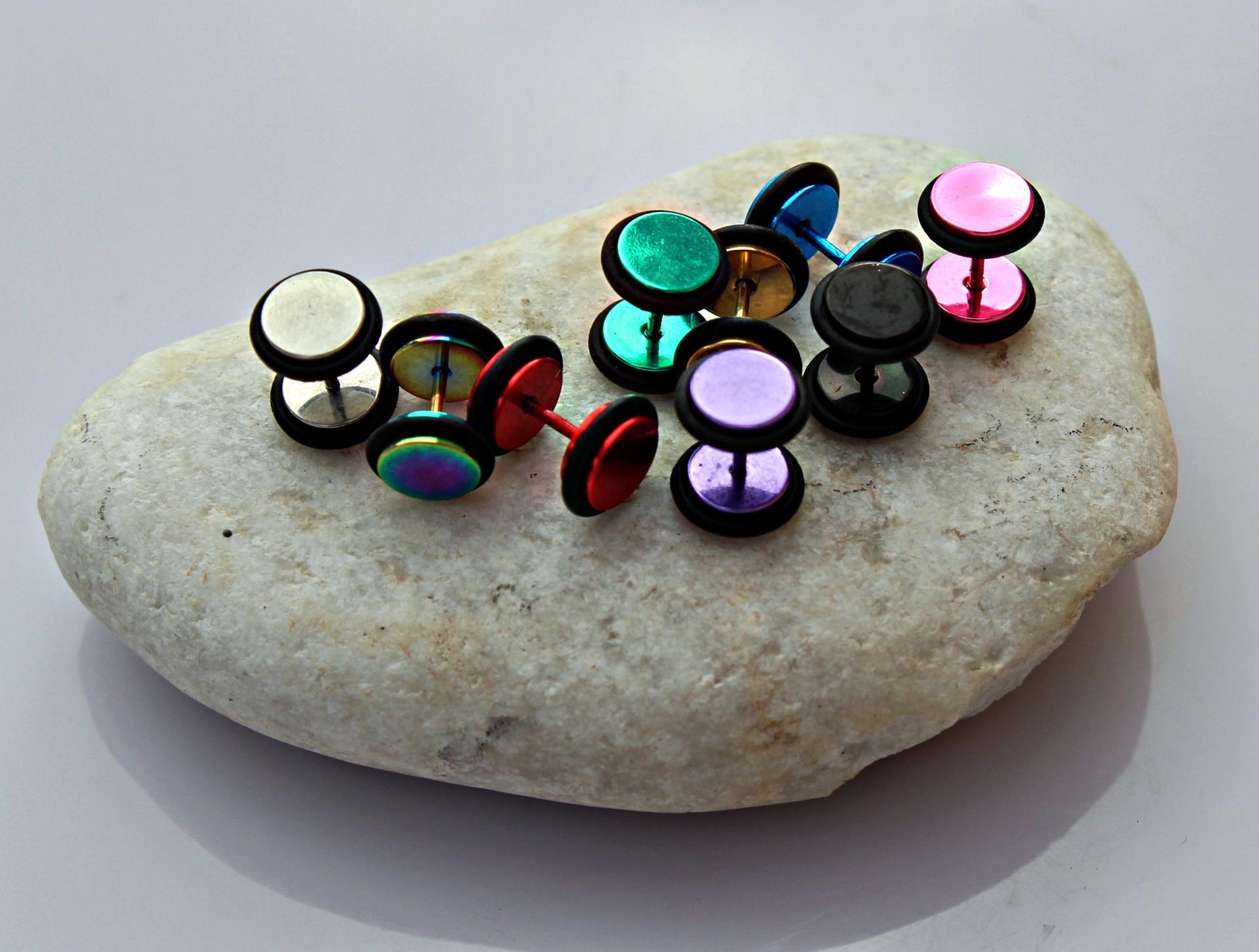 Fake ear plug designs from Chrissie C in the WOW Jewellery collection