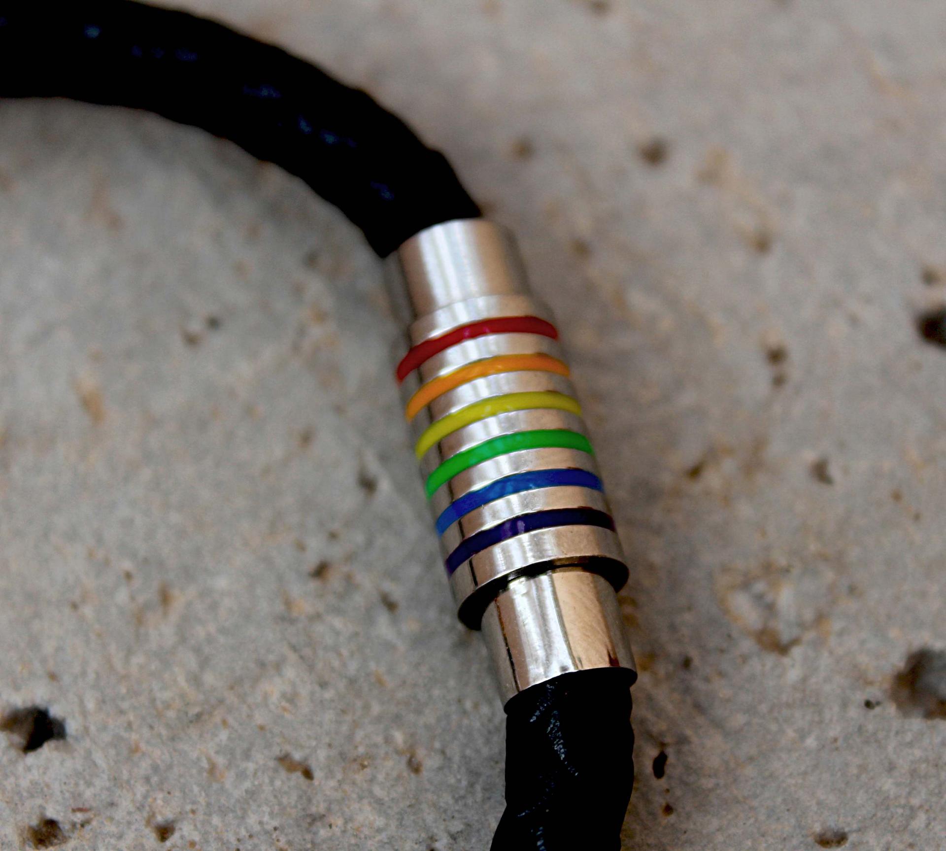 Rainbow Flag Gay Pride Bracelet - Customisable!