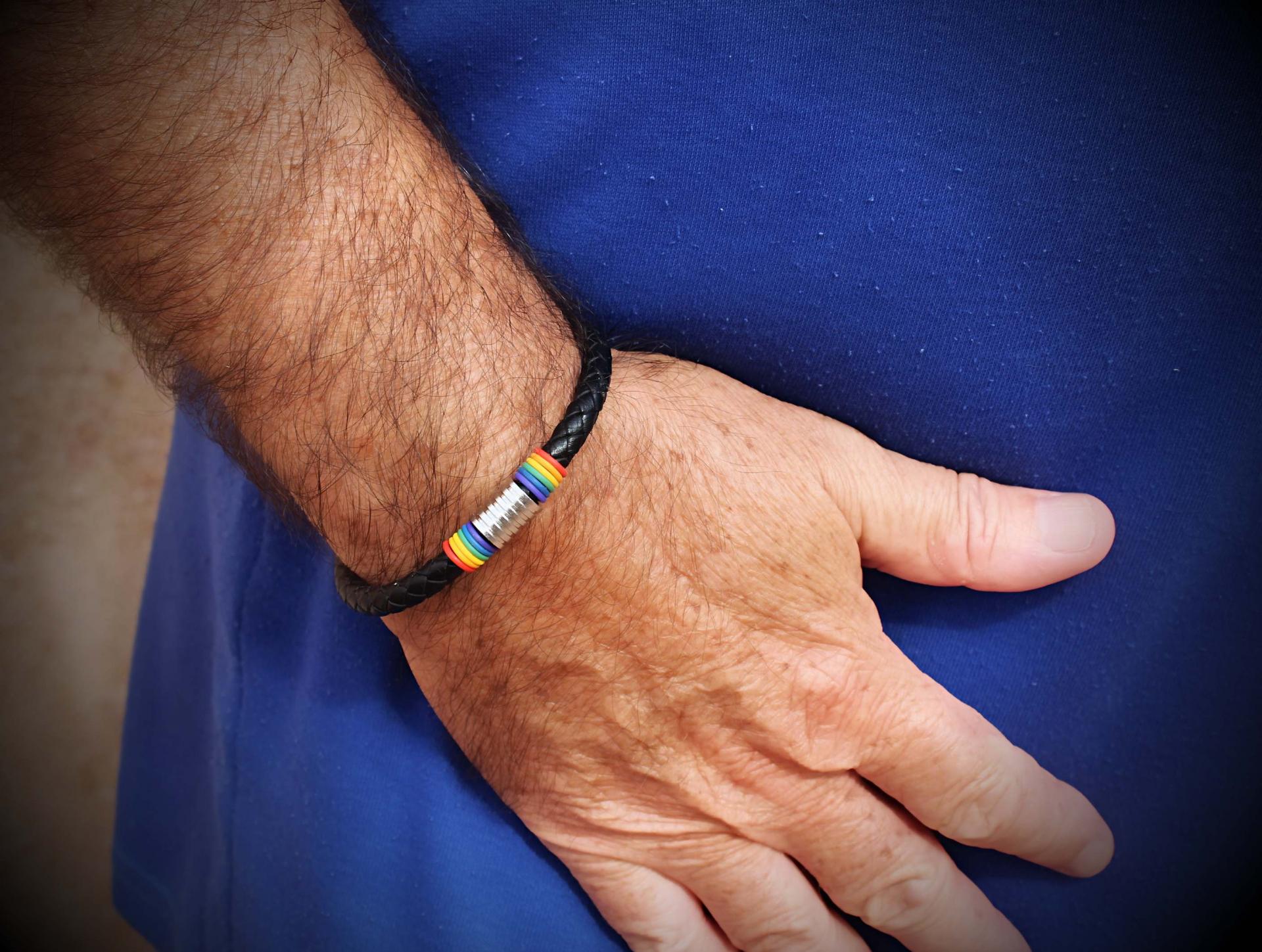 Rainbow Flag Gay Pride Bracelet - Customisable!