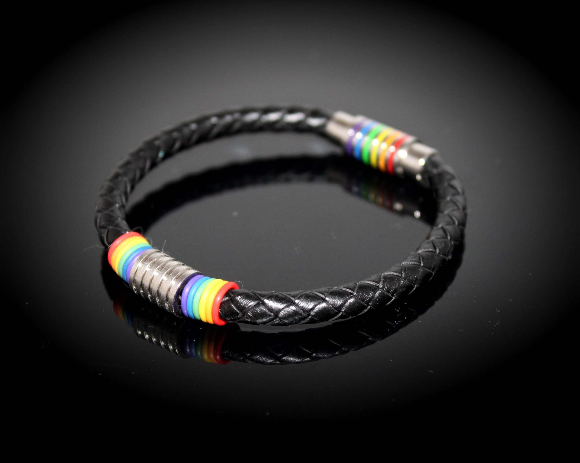 Rainbow Flag Gay Pride Bracelet - Customisable!