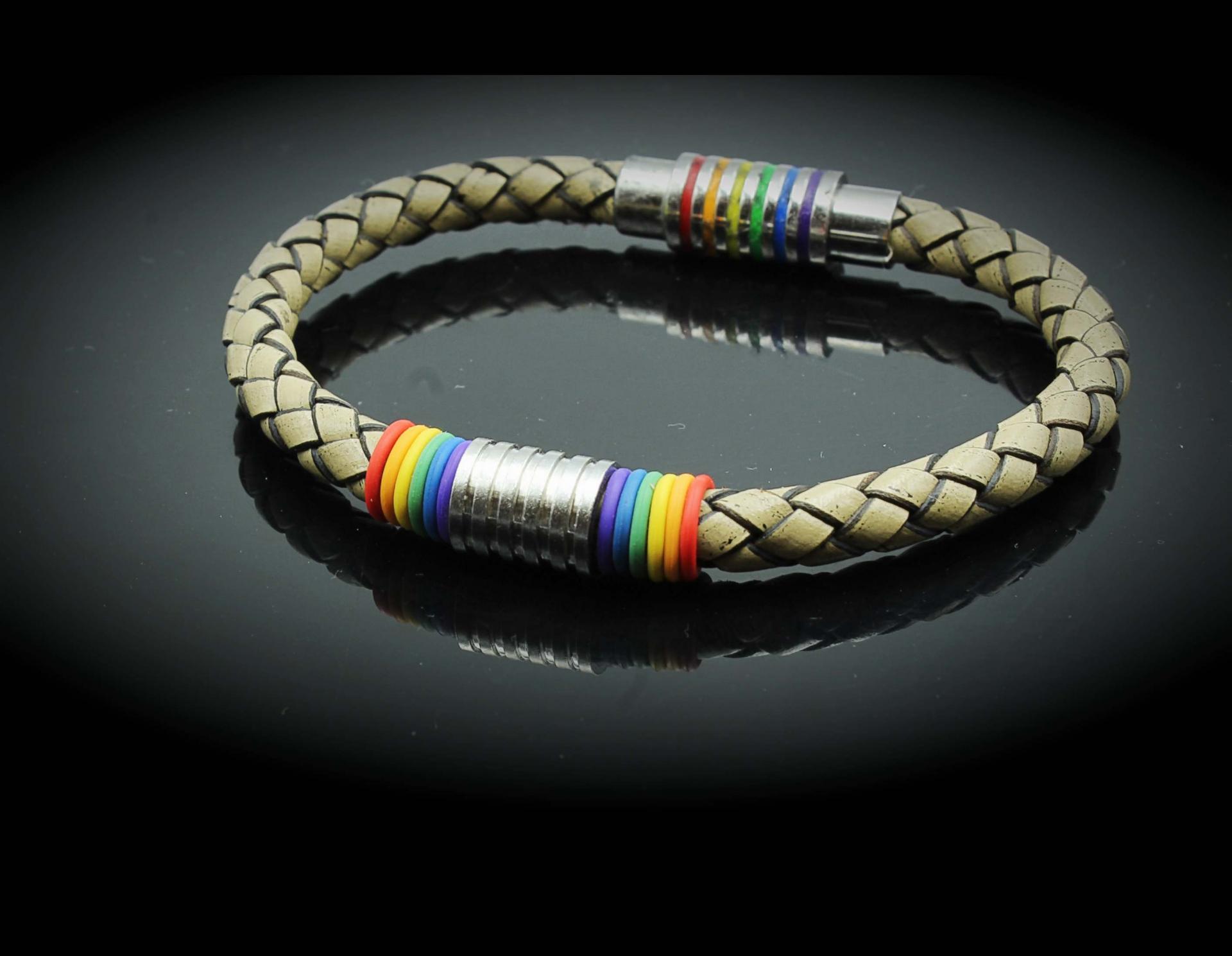 Rainbow Flag Gay Pride Bracelet - Customisable!