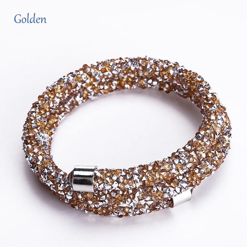 Crystal Multiwrap Bangle - Choice of Colours