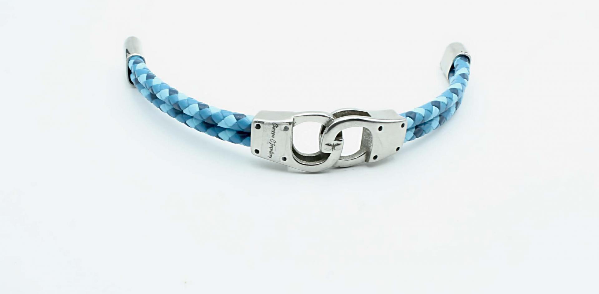 custom bracelet from Chrissie C with handcuff theme