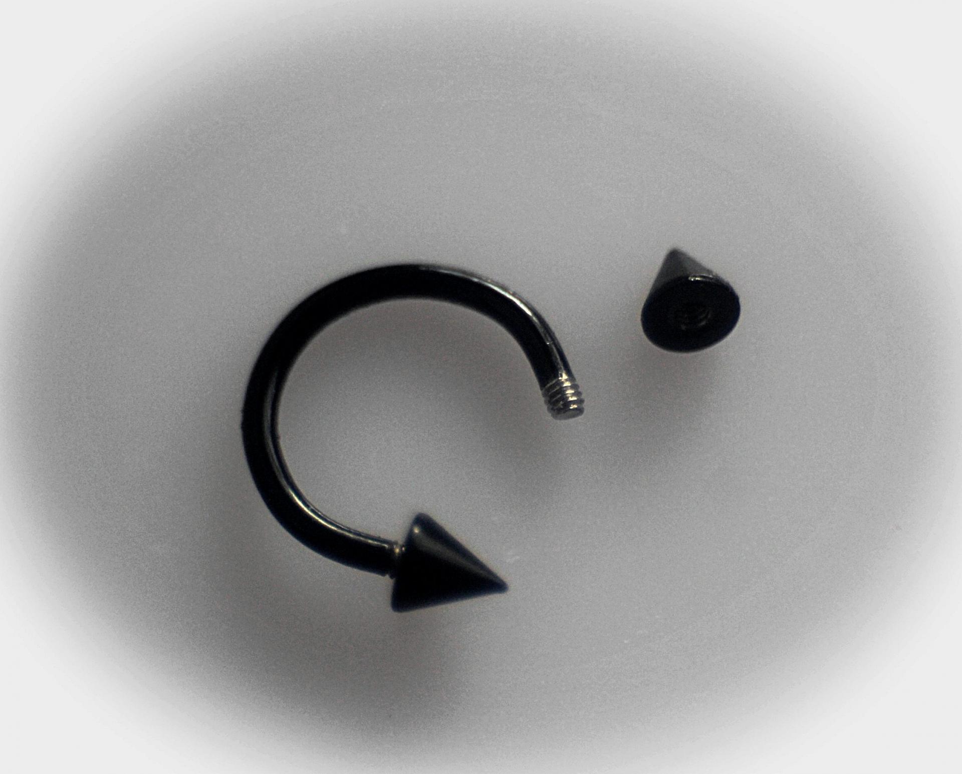 Horseshoe Spike Circular Barbells - Stainless Steel