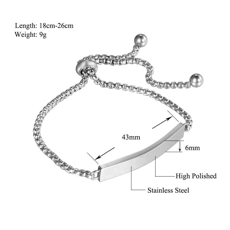 Special Friend Adjustable Stainless Steel Bracelet
