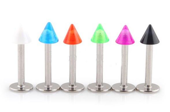 Labret Stainless Steel with UV Spikes