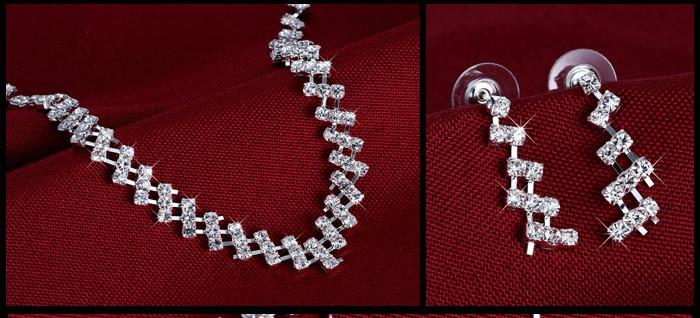 Crystal Jewellery Set - Choker and Earrings