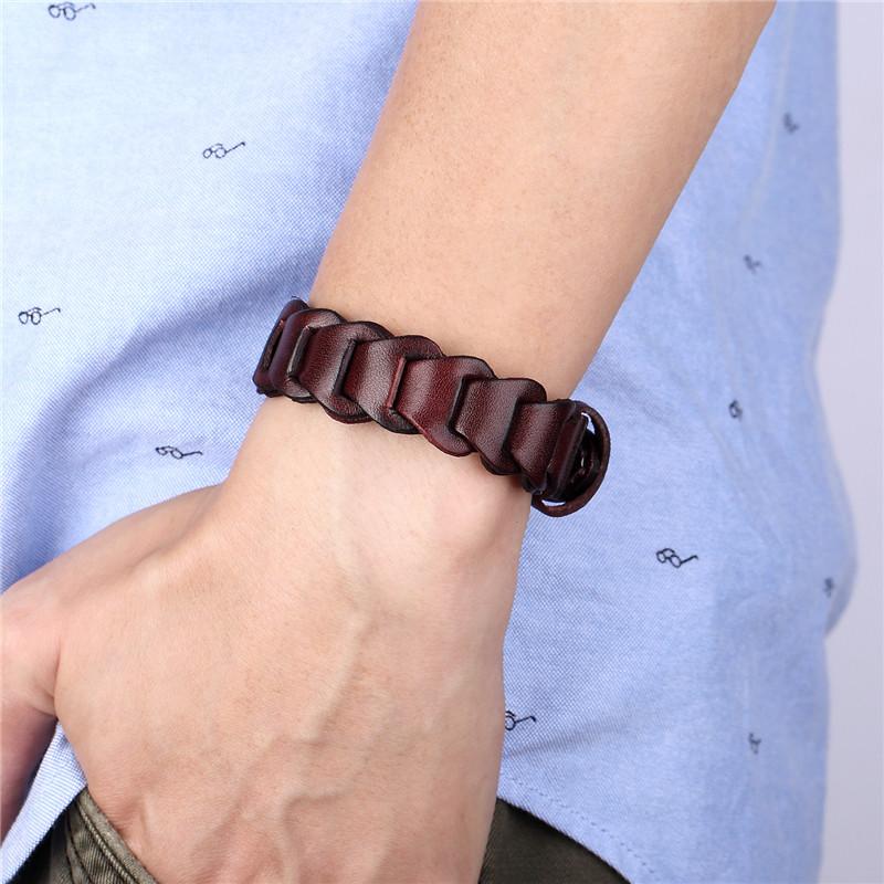 Leather adjustable bracelets from Chrissie C