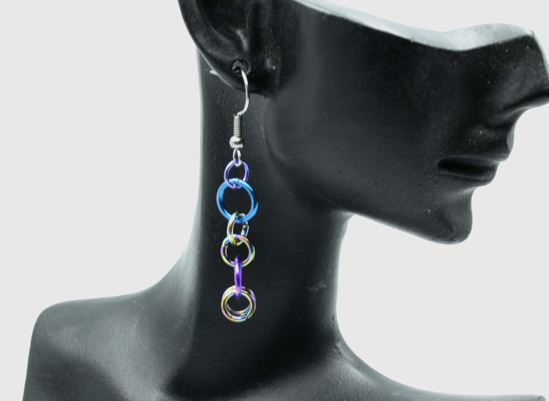 chrissie C jewellery designs earrings circle drop jump ring