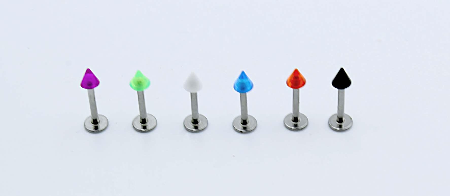 Labret Stainless Steel with UV Spikes