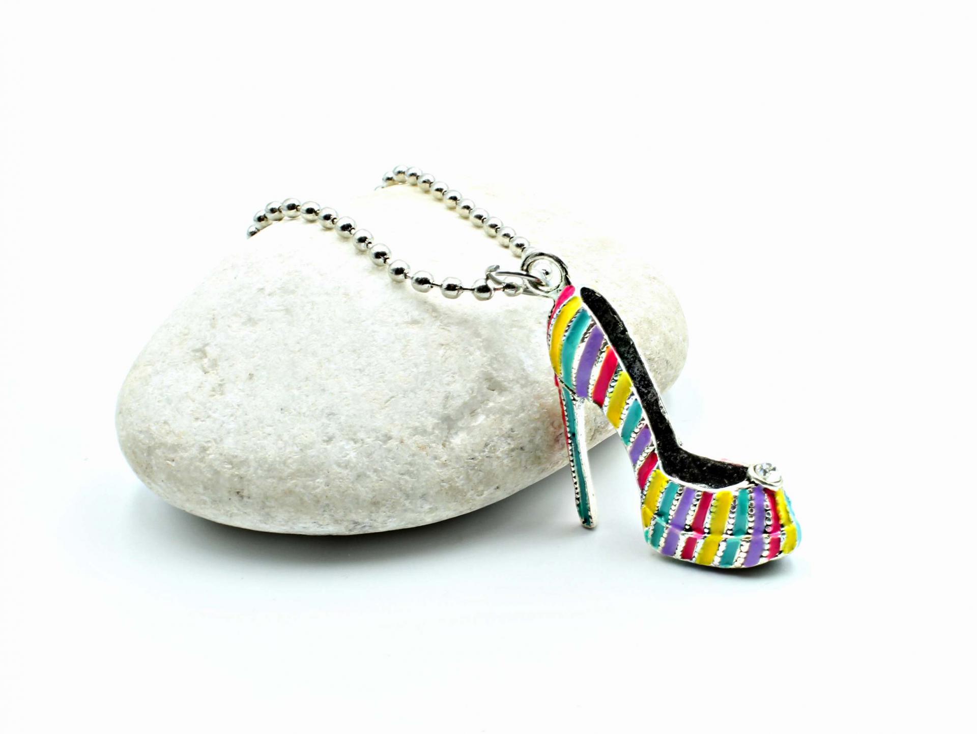 Large Colourful High Heeled Shoe Pendant