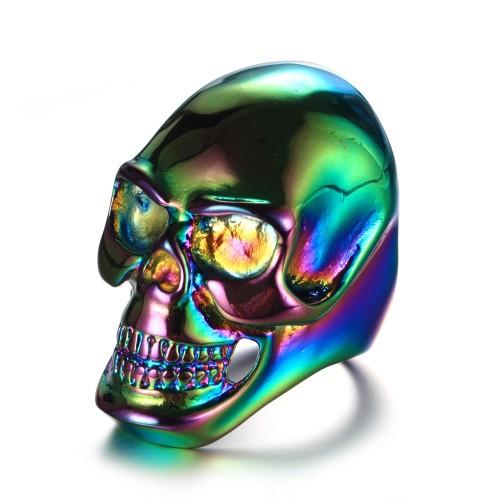 Mens Stainless Steel Unique Skull Ring