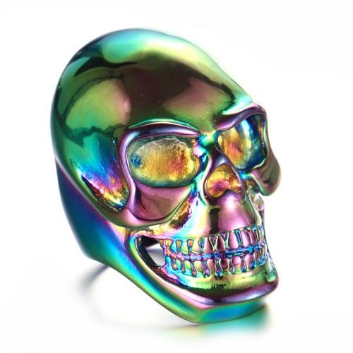 Mens Stainless Steel Unique Skull Ring