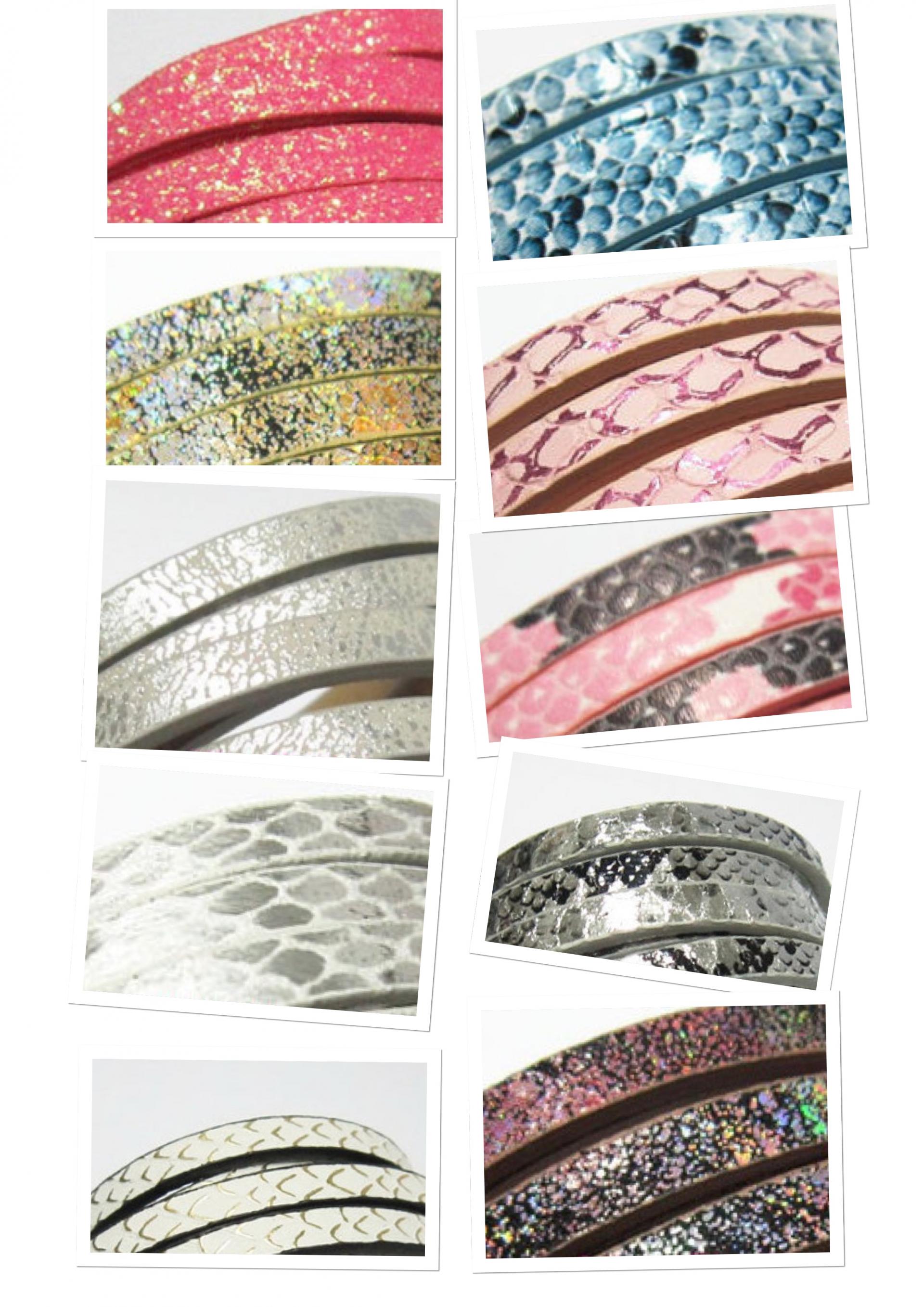 Wraparound Double Layer metallic leather Bracelets - Lots of Designs!